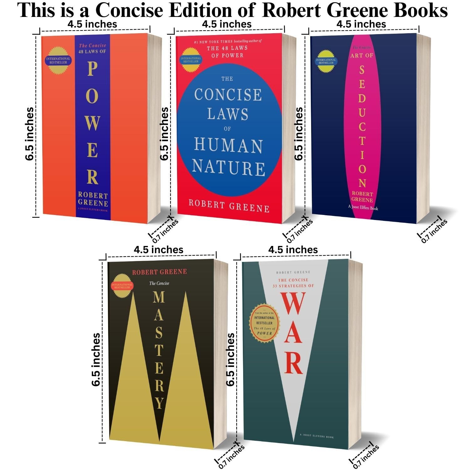 The Concise ROBERT GREENE 5 BOOK SET PAPERBACK FREE SHIP USA