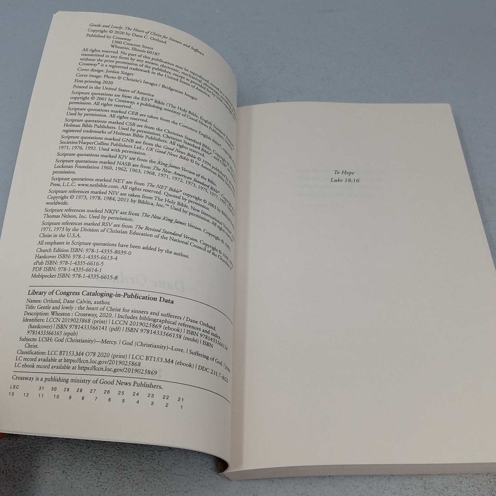 Gentle and Lowly: 2020 Crossway Paperback by Dane Ortlund
