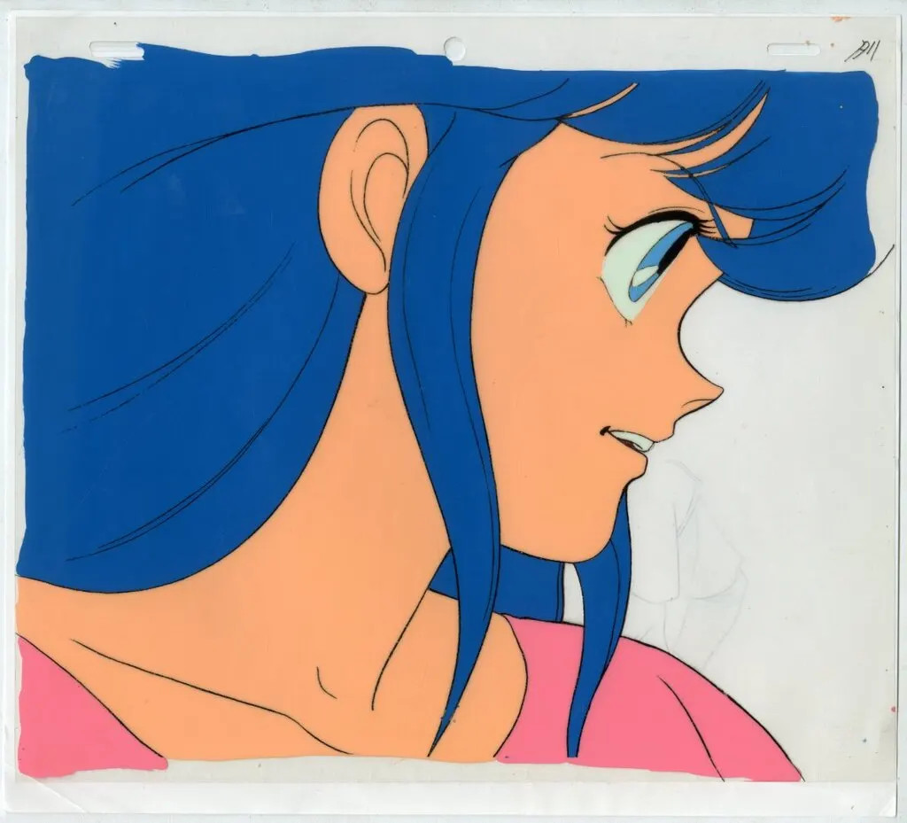 Jyushin Liger Yui Kamishiro Original Anime Cel Picture 10.5×9.2in w/ Mat