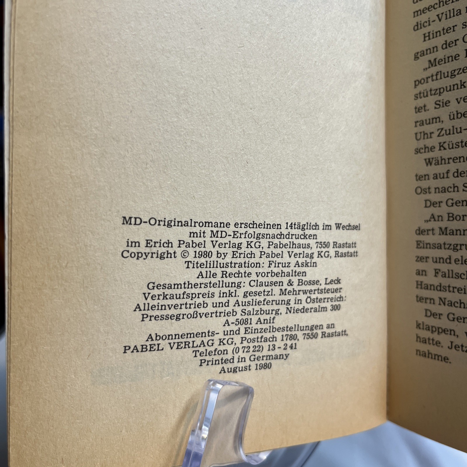 Die Las-Vegas-Regel. MD-Mister Dynamit-Taschenbuch Guenter, C. H. 1980