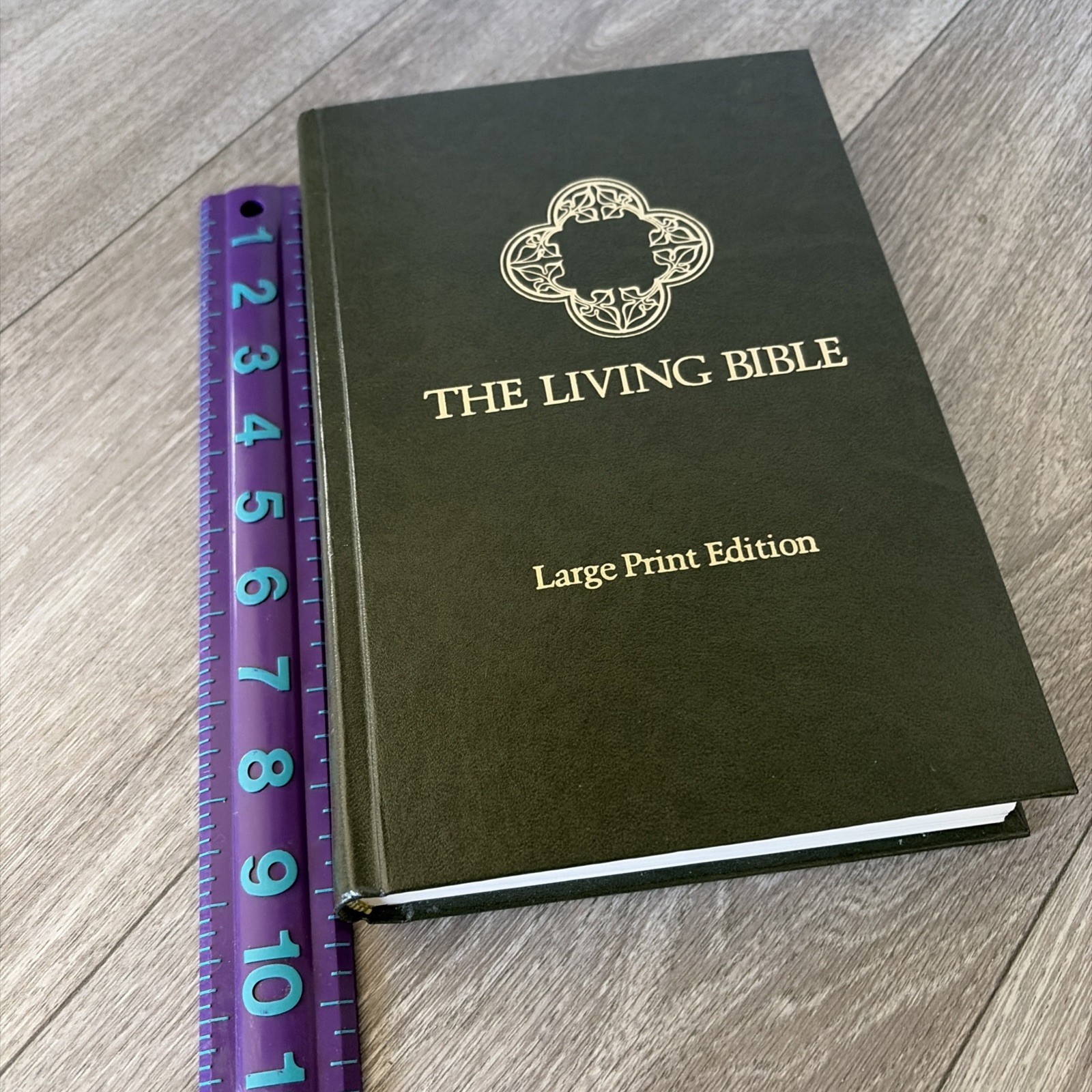 The Living Bible Large Print Edition Red Letter Holy Spiritual Book