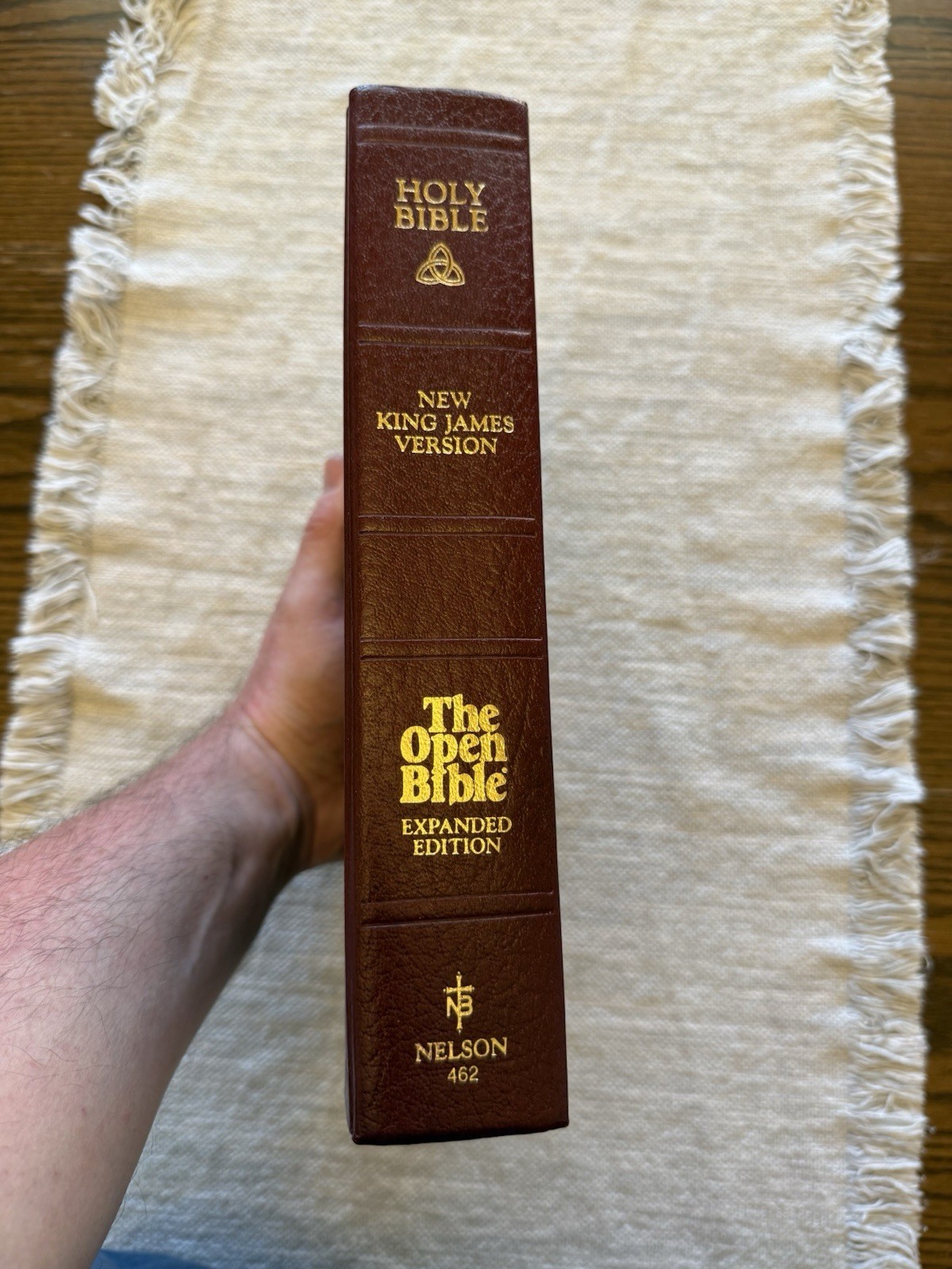 NKJV The Open Bible 1987 Expanded Edition Hardcover Large Print