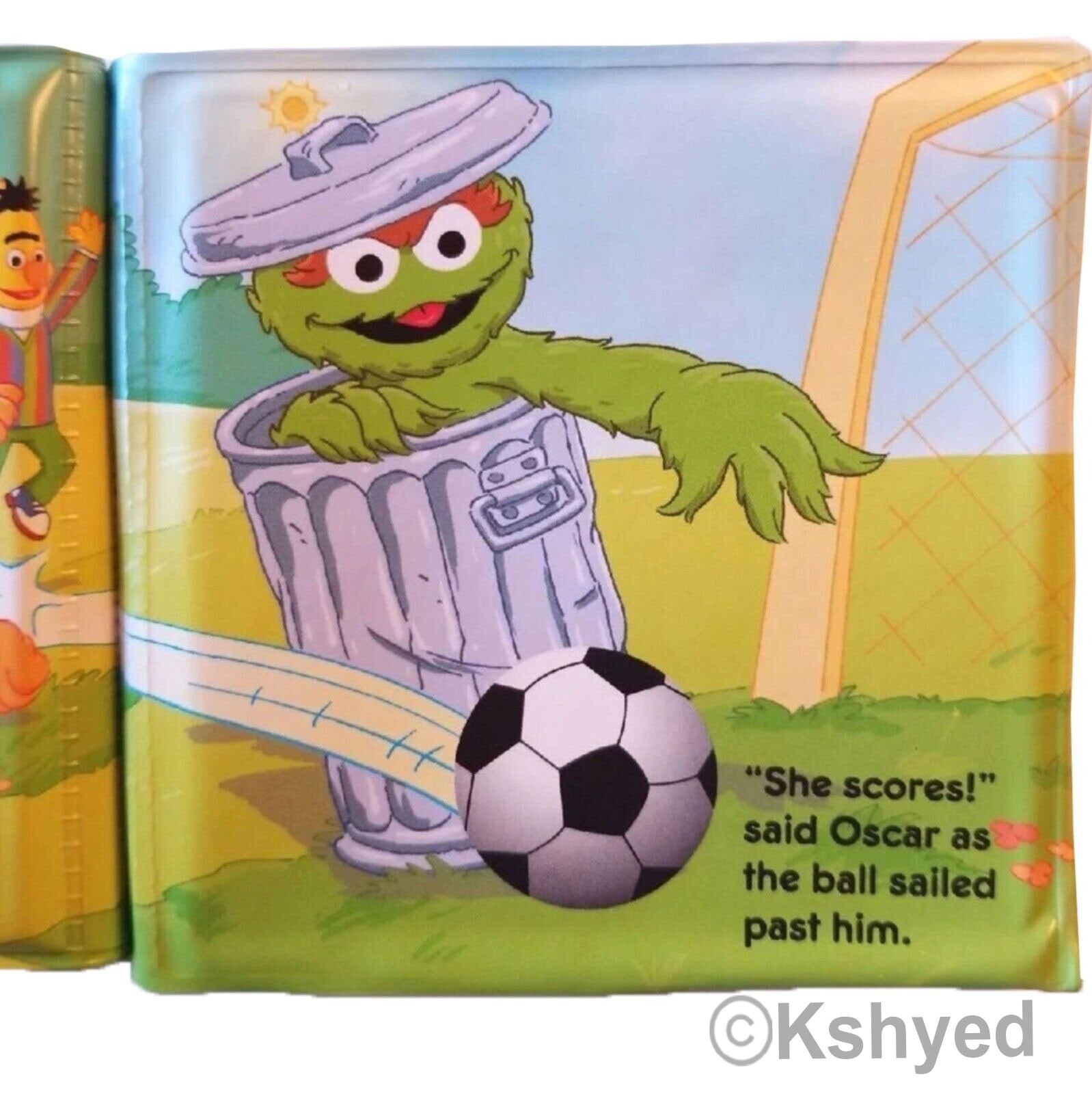 Sesame Street Zoe’s Goal Sports Bubble Book (1 Pack) – Great For Bath Time – New