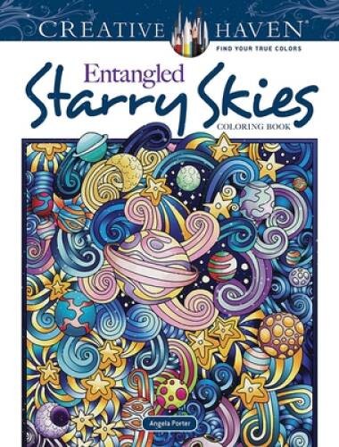 Creative Haven Entangled Starry Skies Coloring Book (Creative Haven Color – GOOD