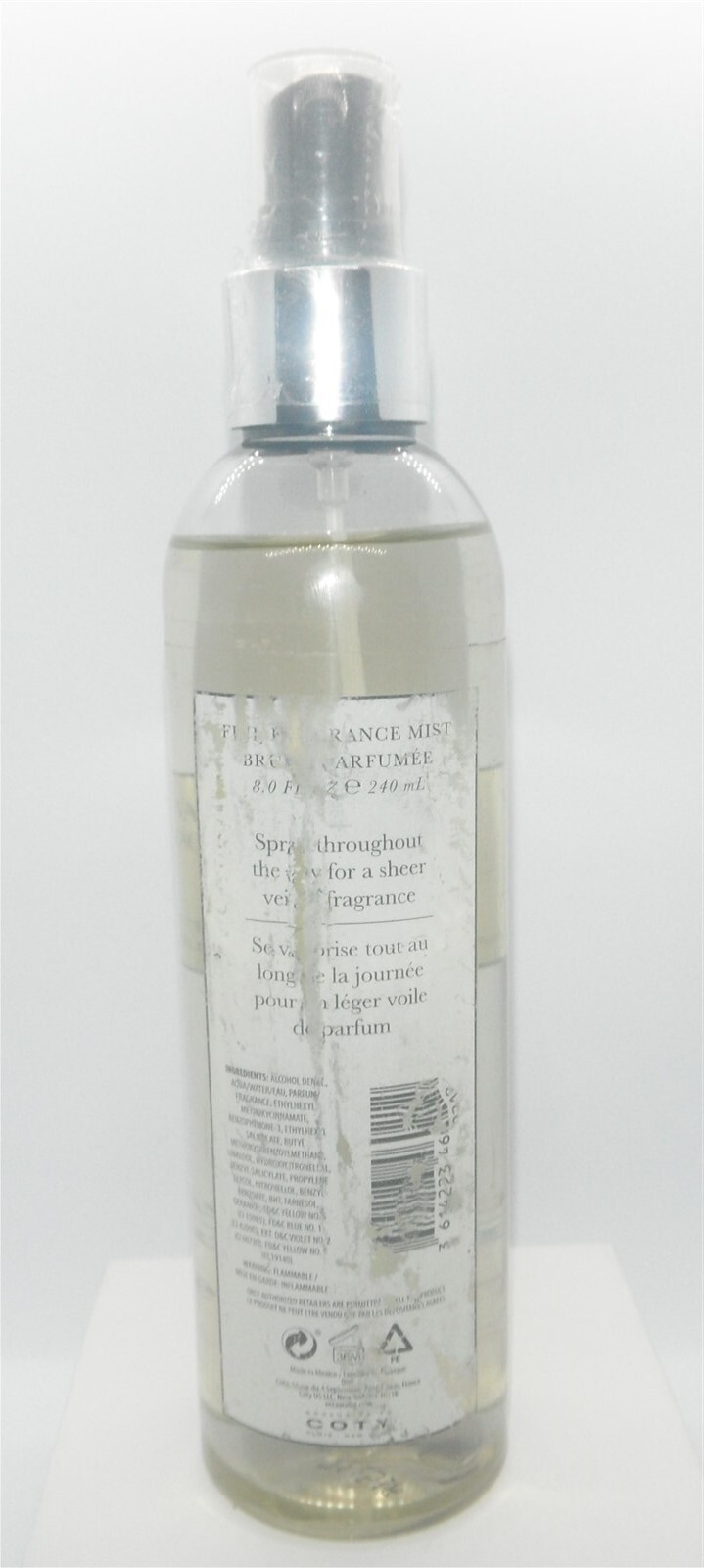 Vera Wang Embrace Green Tea & Pear Blossom 8oz fine perfume mist label damage