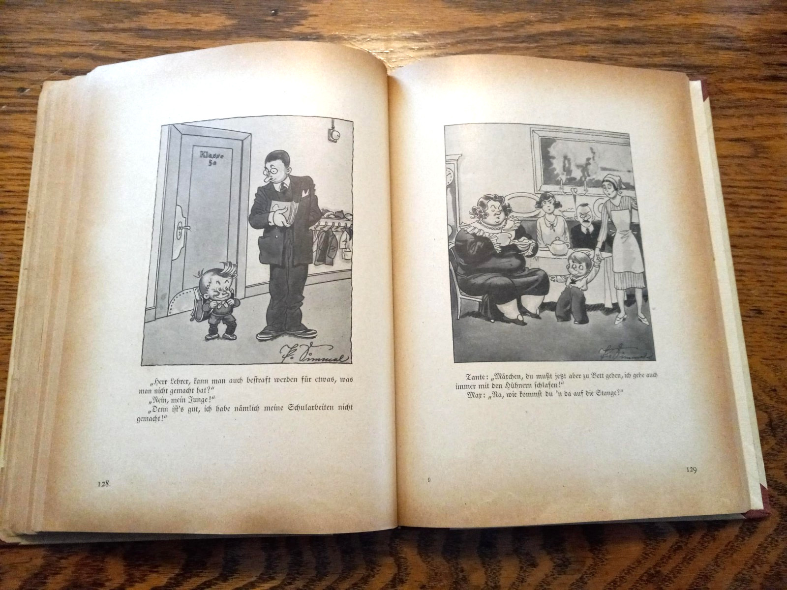 Paul Simmel Cartoon Book in German 1930’s 174 pages