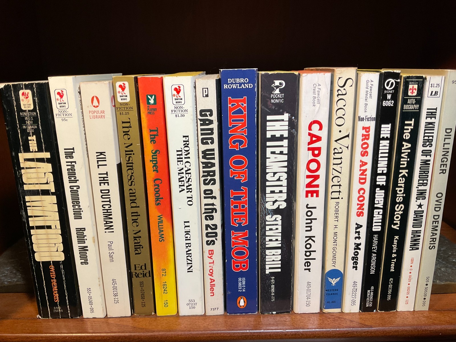 Vintage-CRIME-CRIMINALS-MOB-MANSON-PB & HC-Non-Fiction-You Choose
