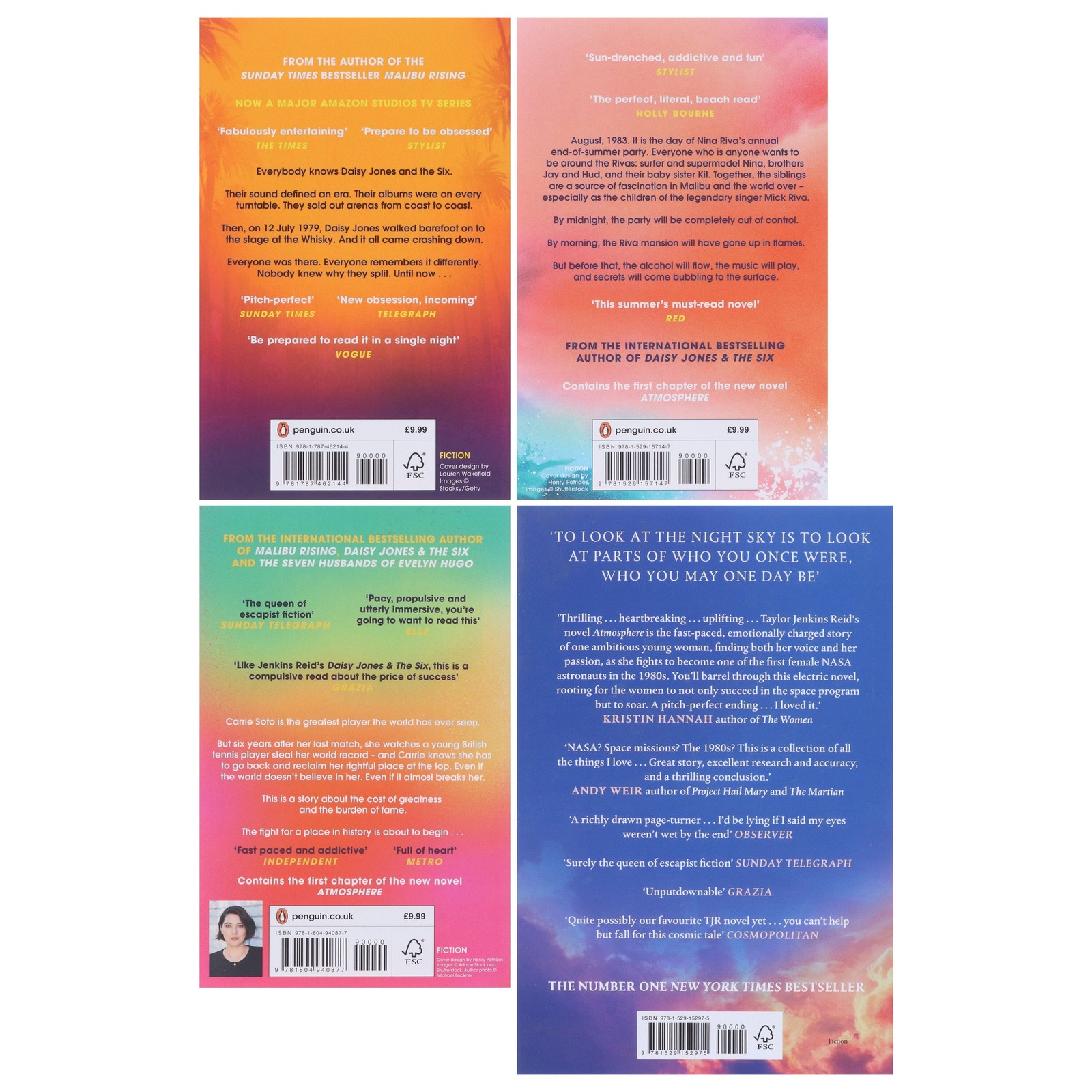 Taylor Jenkins Reid Novel 4 Books Set – Fiction – Paperback/Hardback