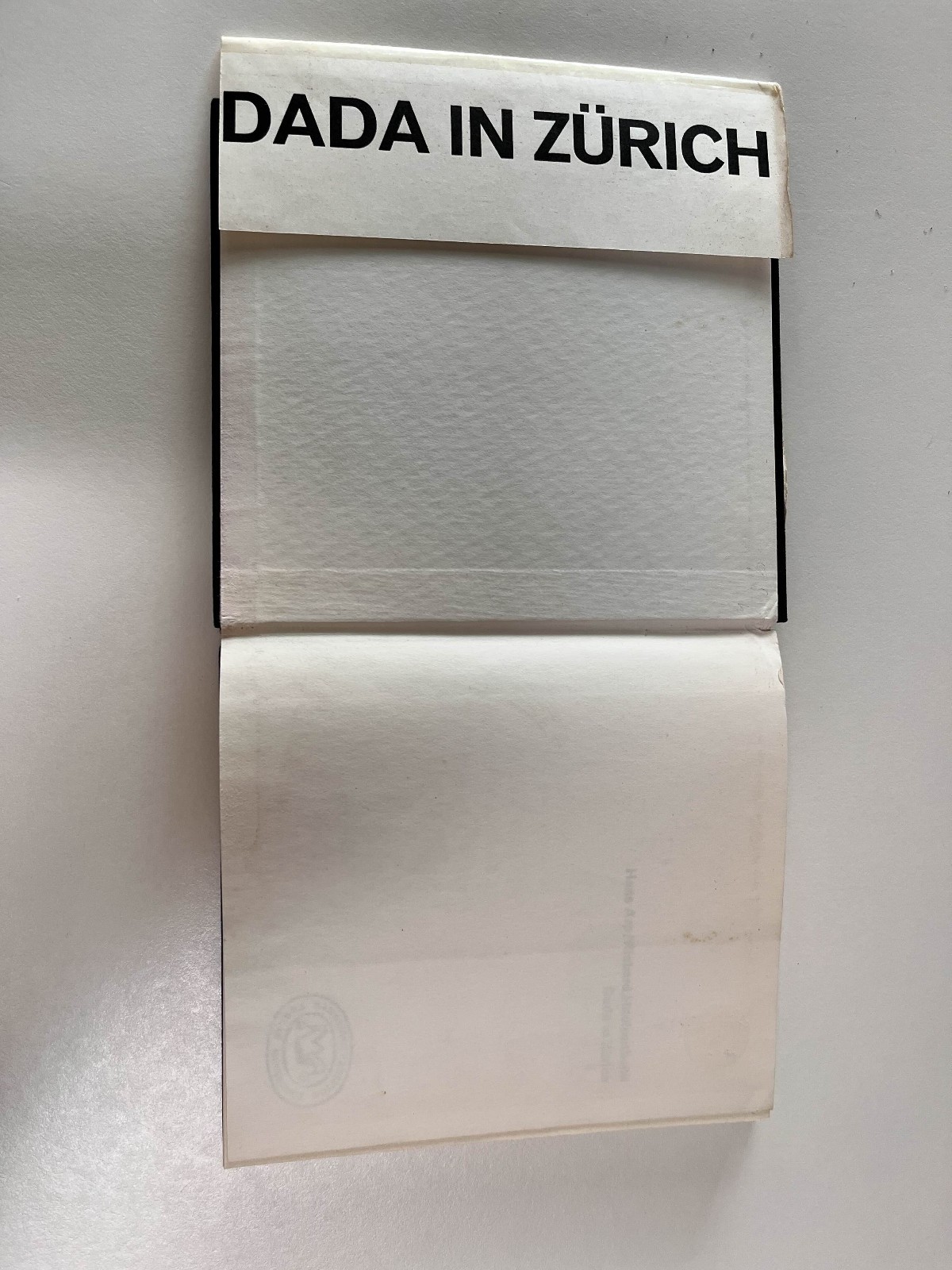 DADA IN ZURICH – 1st edition by HANS ARP/RICHARD HUELSENBECK Peter Schifferli