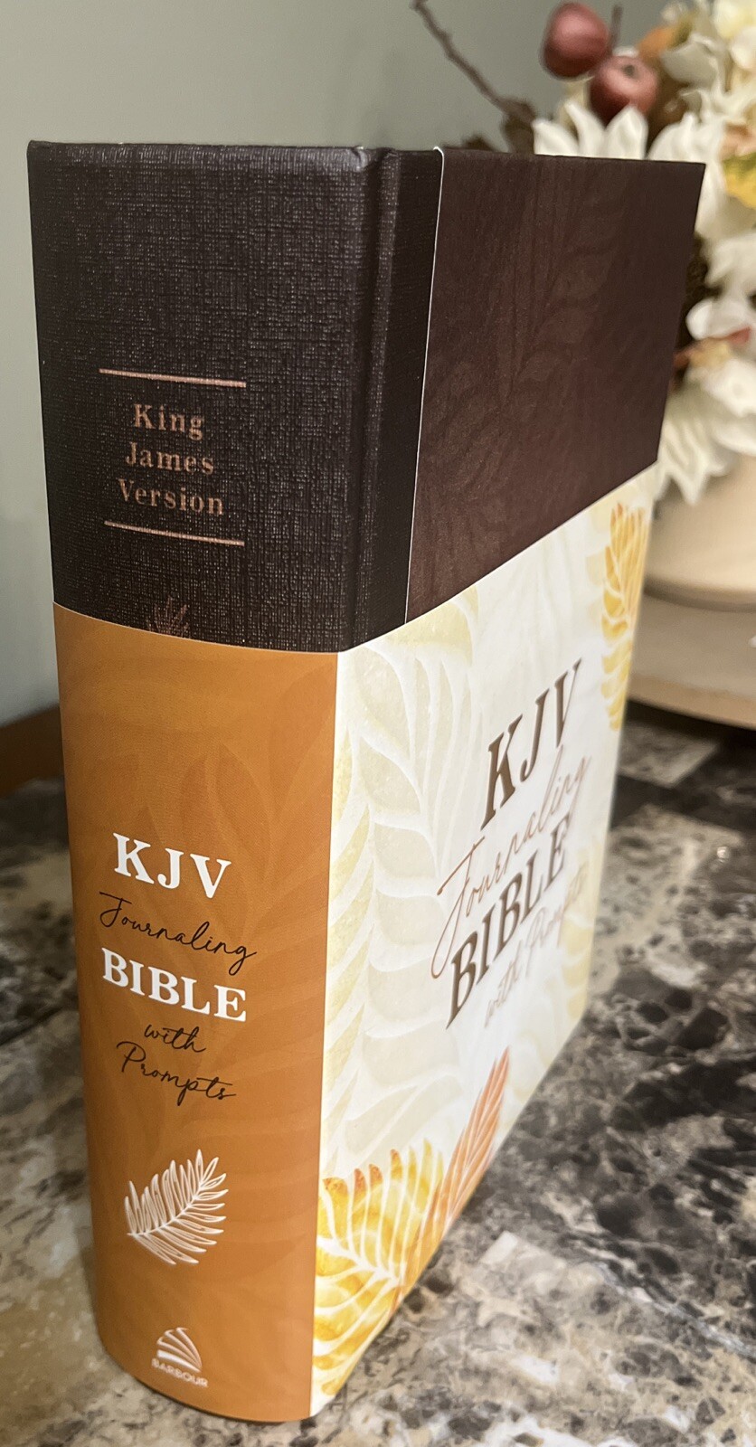 KJV Journaling Bible with Prompts [Copper Leaf] by Compiled by Barbour Staff