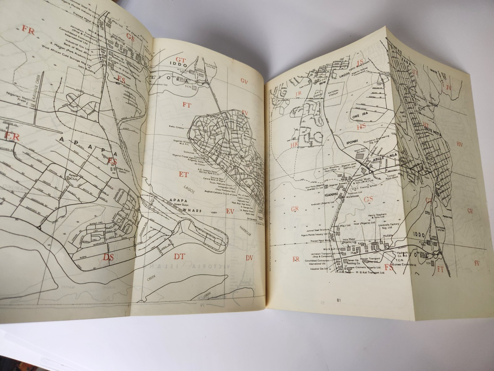 Gazetteer Vol II Nigeria Lagos 1965 Fold Out Map Federal Survey Book 176 Pages
