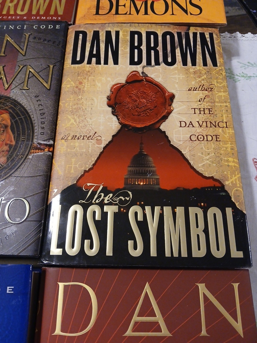 Dan Brown 6 Book Lot Hardcover Robert Langdon Series Set Volumes 1-6