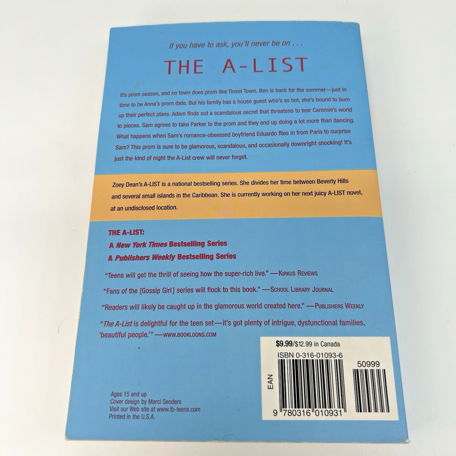 The A-List Series Books By Zoey Dean Paperbacks Young Adult Teen 2000’s Lot Of 3
