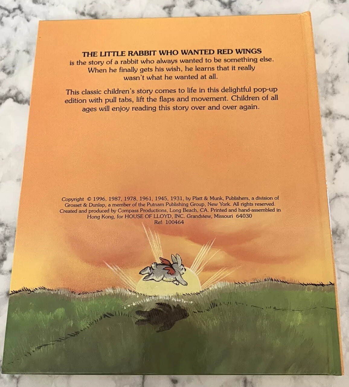 The Little Rabbit That Wanted Red Wings A Pop Up Book 1996 Children’s Classic