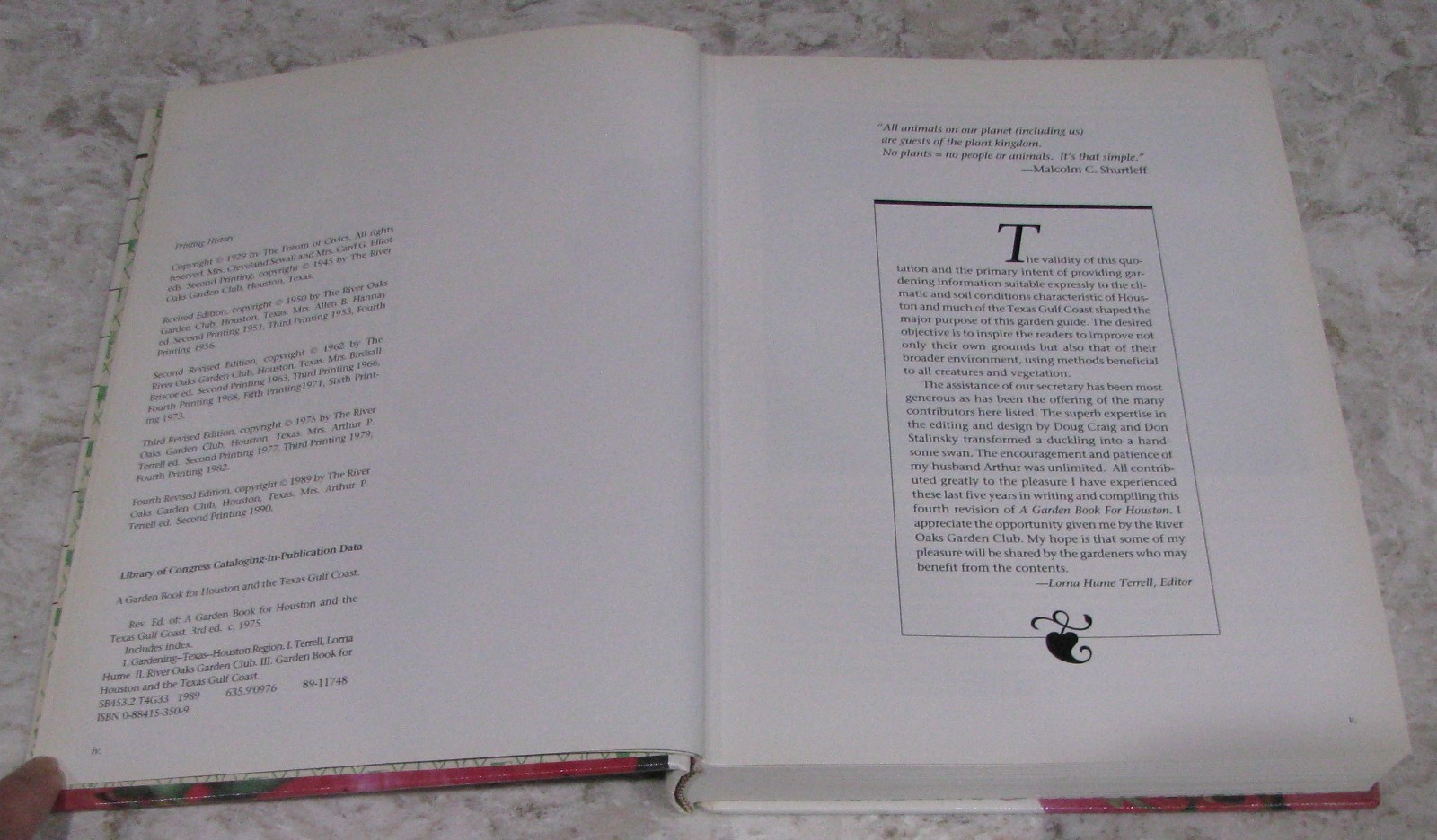 A Garden Book For Houston and the Texas Gulf Coast, 4th Ed, Terrell