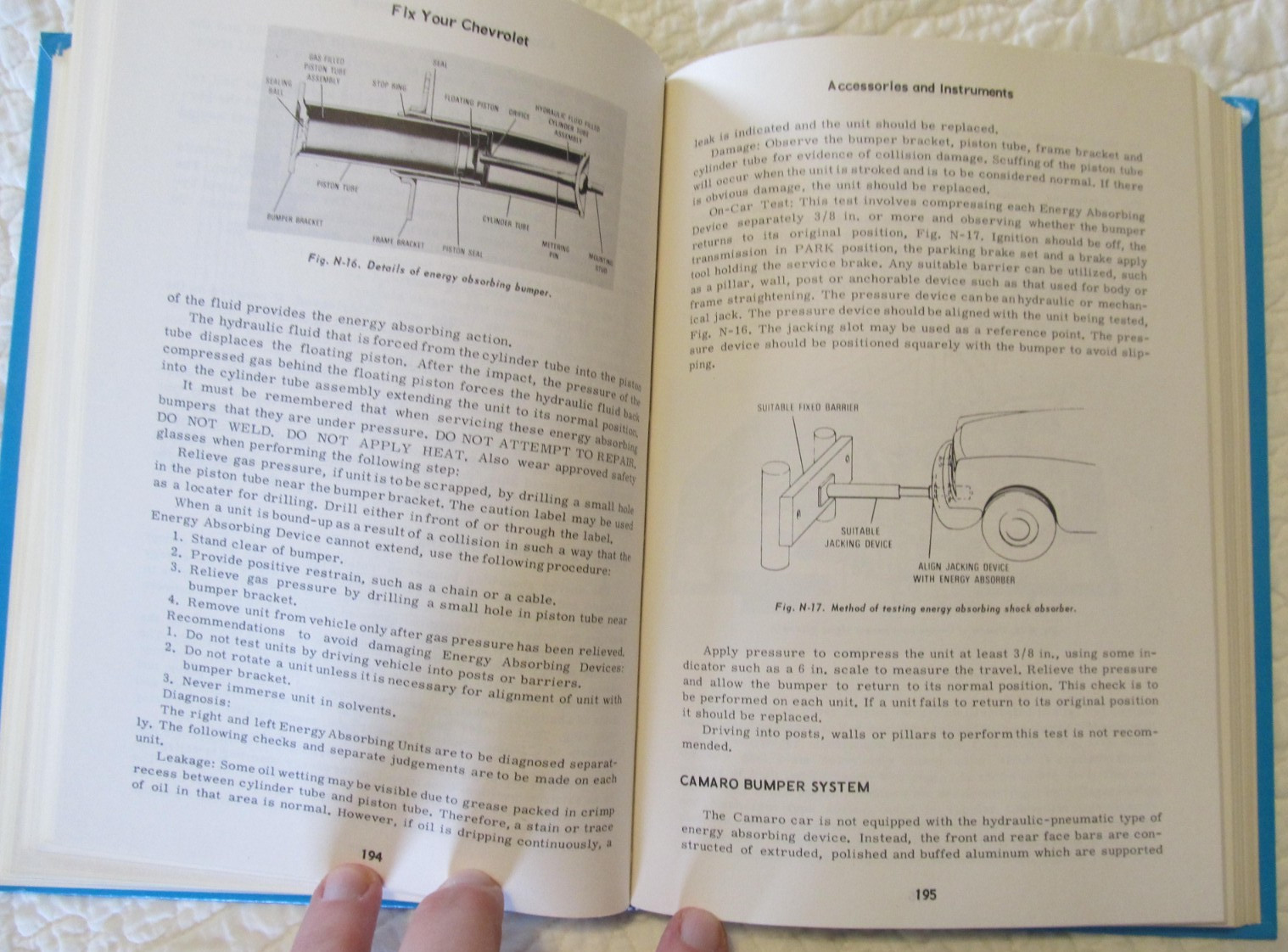 Book: FIX YOUR CHEVROLET V8 & V6 1975 To 1966 Bill Toboldt, hardcover, 368 pages