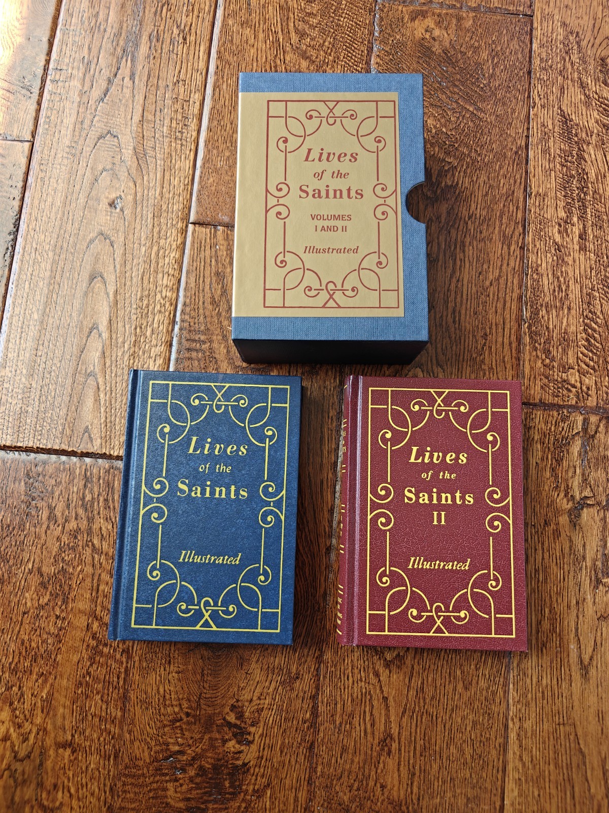 Lives of the Saints 2-Volume Set Illustrated Hardcover Catholic Book Publishing