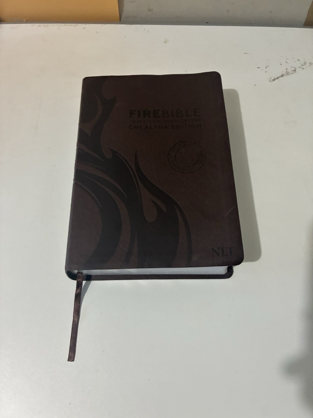 FIRE BIBLE New living Translation Chi Alpha Edition Leather Soft Cover