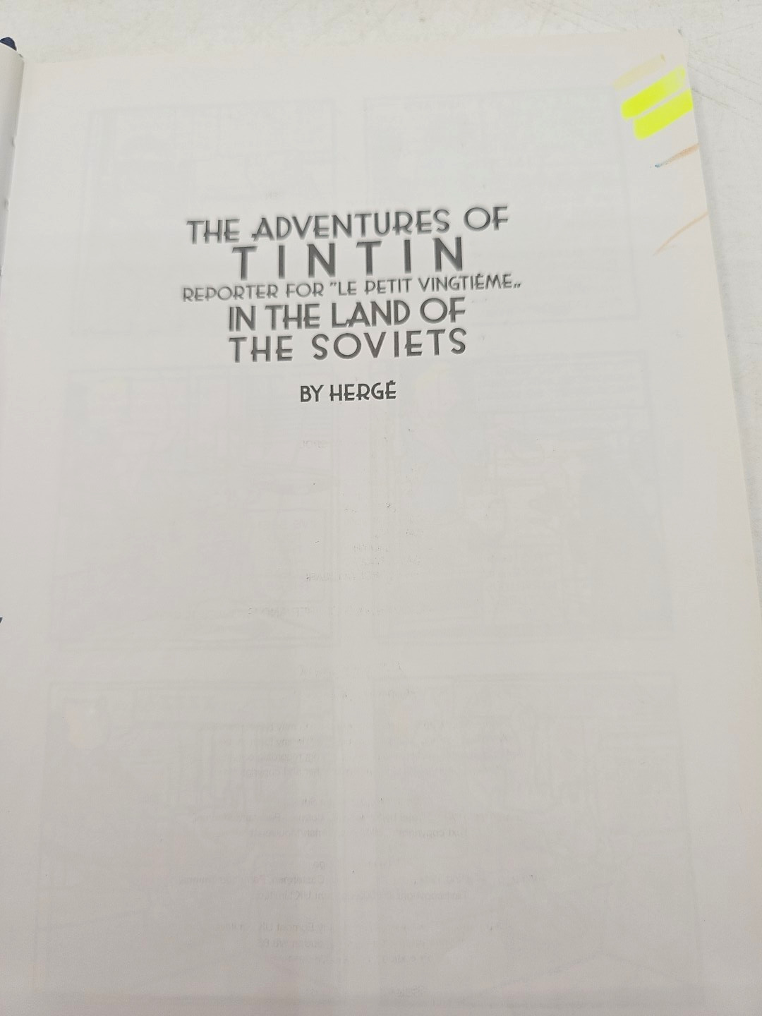 The Adventures Of Tintin Volume 1 Land Of The Soviets The Congo Hardcover