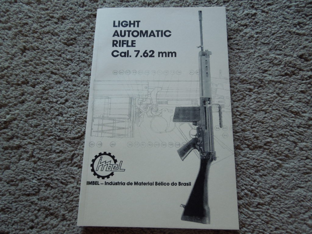 Imbel FN FAL Light Automatic Rifle book 7.62mm English Version 110 Pages  NEW