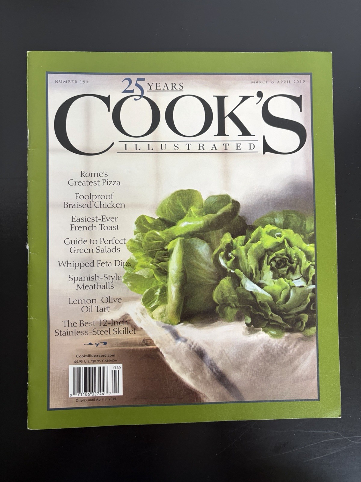Lot of 6 Cook’s Illustrated Magazine Issues. Late 2010s