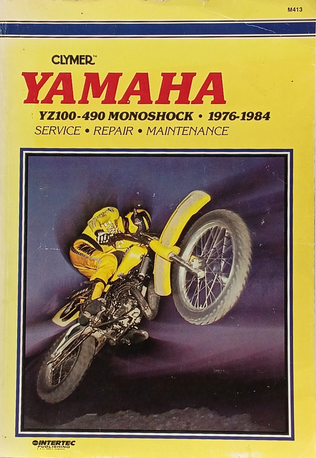 Yamaha YZ100-490 Monoshock Motorcycle 1976-1984 Clymer Service Repair Manual