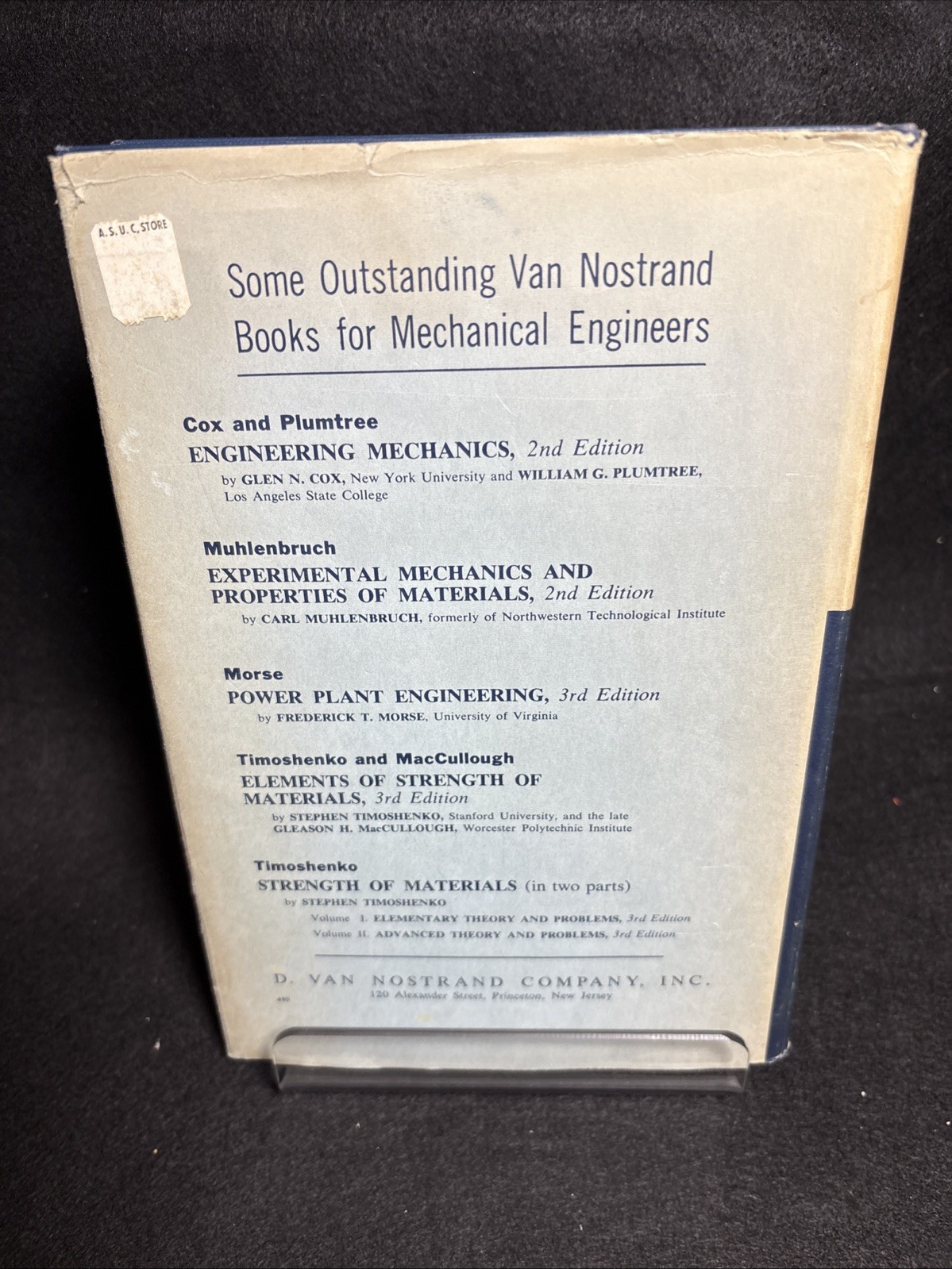 Principles of Engineering Heat Transfer by Warren H Giedt 1958 vintage