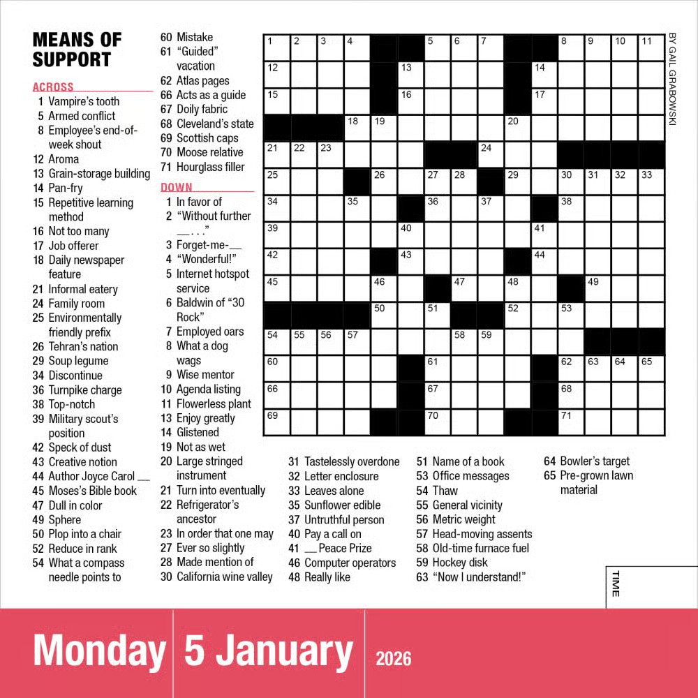 Workman Publishing, Mensa Crossword 2026 Page-a-Day Desk Calendar