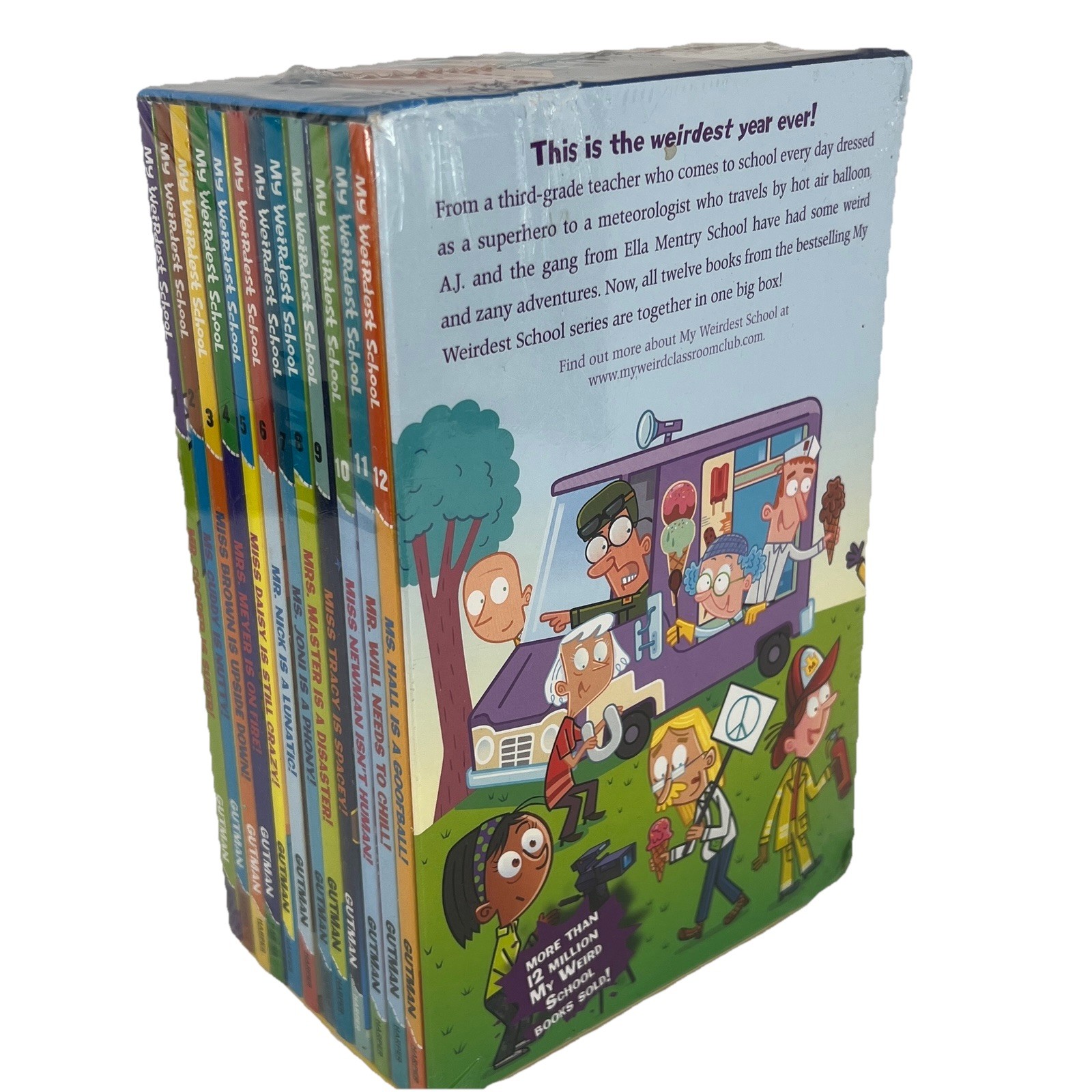 My Weirdest School 12-Book Box Set Books Bundle 1-12 Dan Gutman Jim Paillot READ
