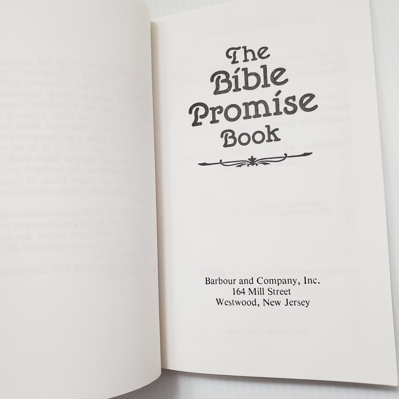 The Bible Promise Book Christian Faith Religion Soft Cover Leather