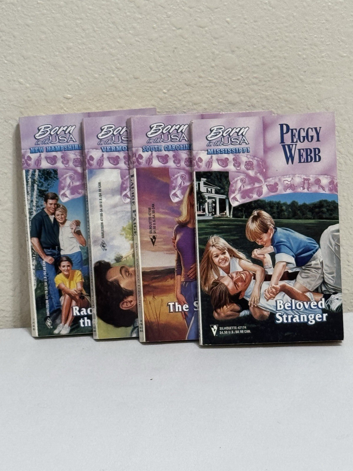 Harlequin Born In The USA Series Lot 4 Paperback Books