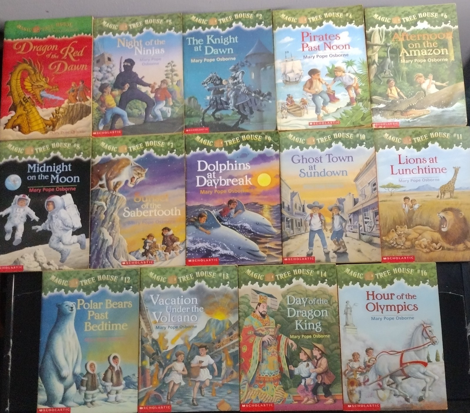 Magic Tree House Books Lot of 14 Paperbacks by Mary Pope Osborne