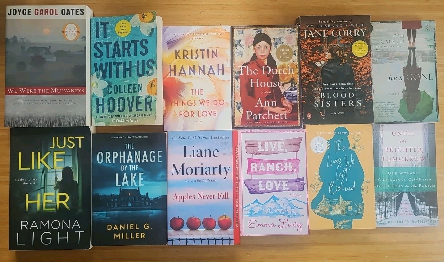 Colleen Hoover Kristin Hannah Liane Moriarty + 9 More Book Lot 12 Novels