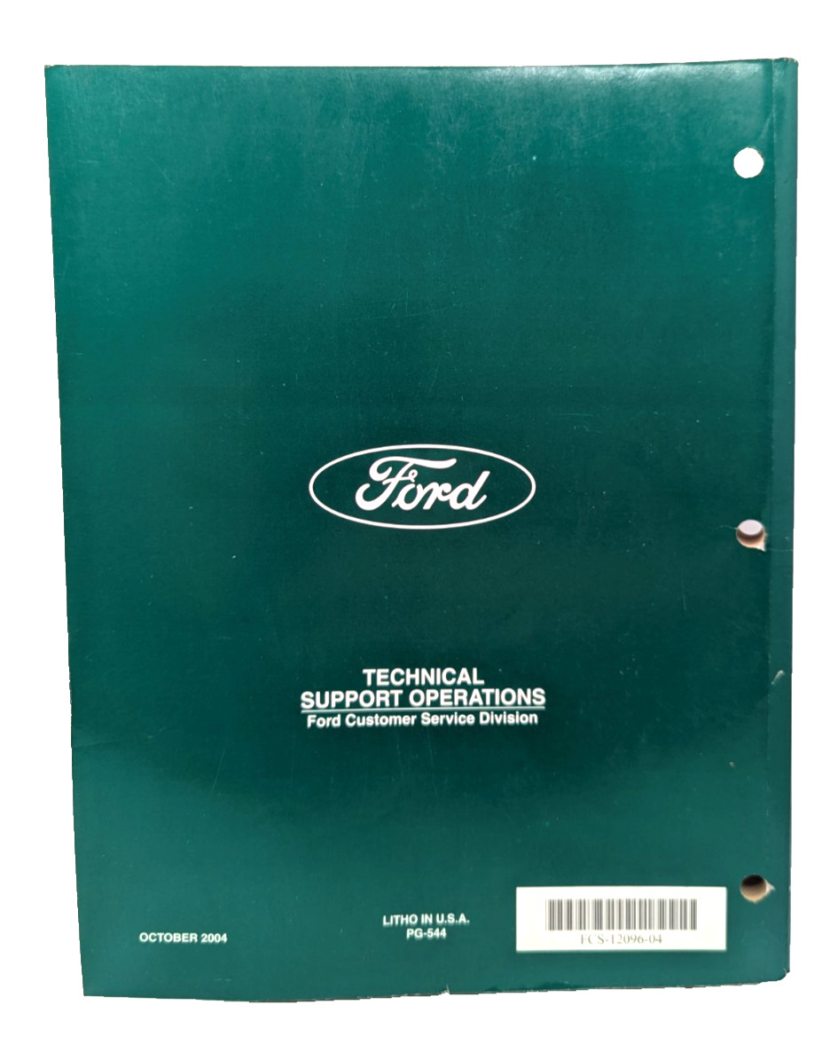 2004 Ford Car Truck Engine Emissions Facts Book Summary Manual Mustang F Series+