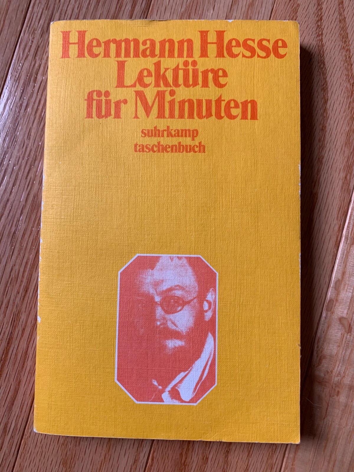 Vintage 1977 LEKTURE FUR MINUTEN: Suhrkamp Taschenbuch By Hermann Hesse BOOK