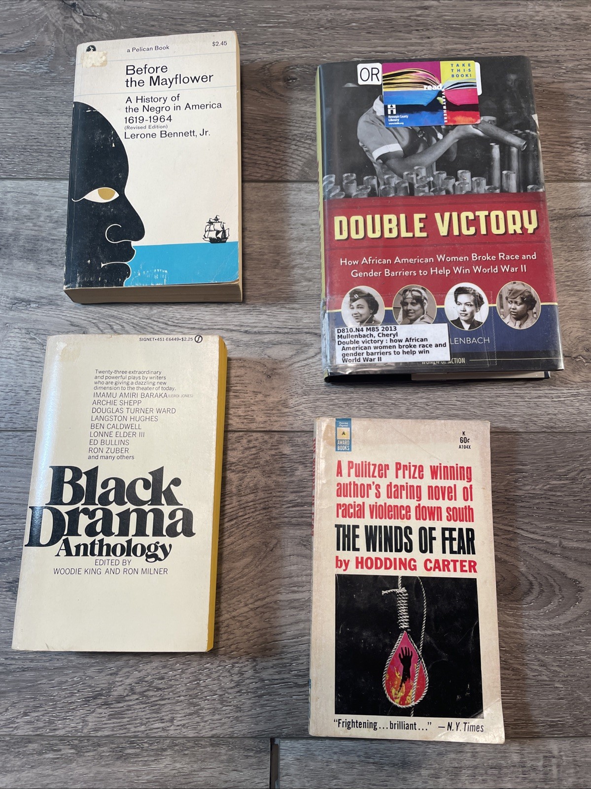 Black African American Book Lot of 4 Black Drama Anthology Before The Mayflower