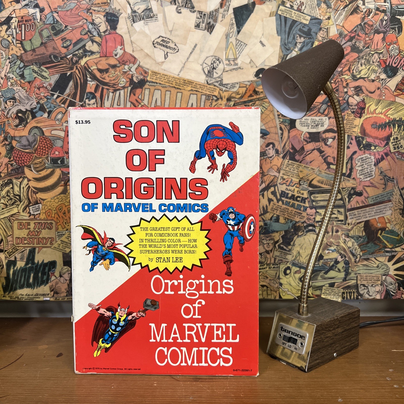 Origins & Sons of Marvel Comics STAN LEE with Slipcover FIRESIDE 1974