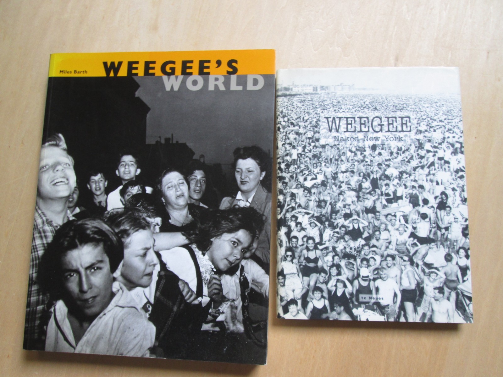 2 Weegee books Weegee’s World and Weegee: Naked New York 1997/2000