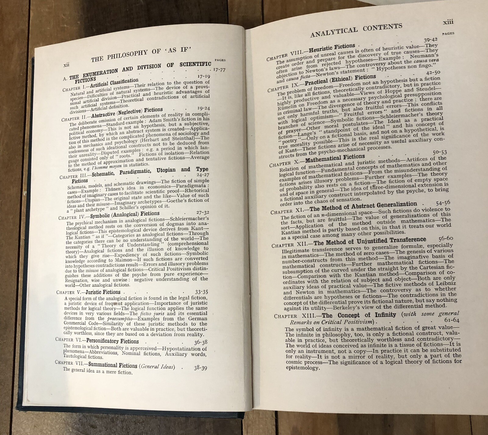 Vintage Psychology Book – Philosophy of As If – by Ogden 1920’s Positivism