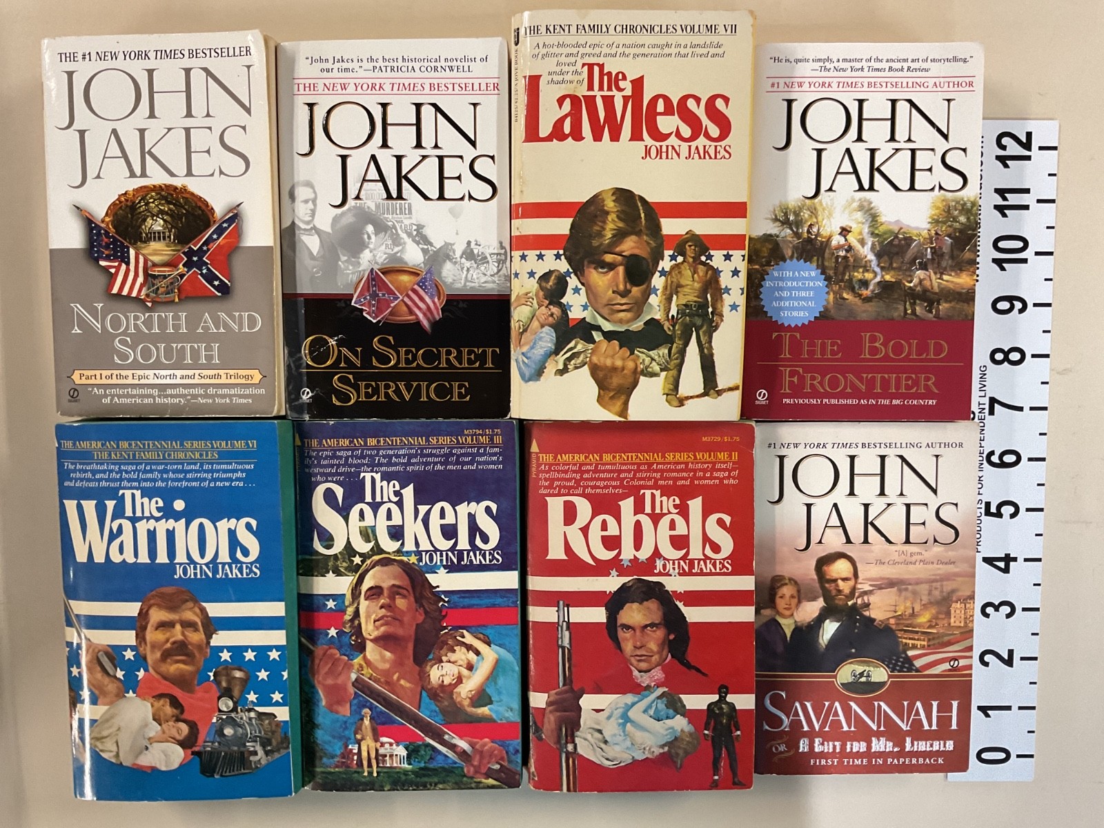 John Jakes PB lot of 15 Americans Bastard Charleston North and South Rebels