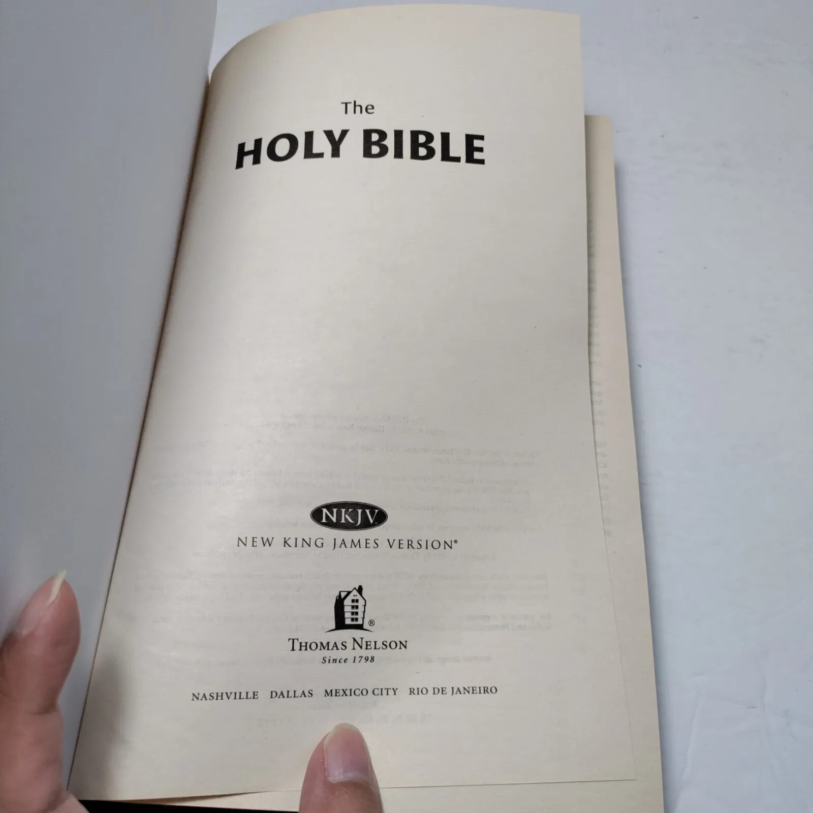Holy Bible New King James Version Nelson 1982 Red Letter Version NKJV 1653BG