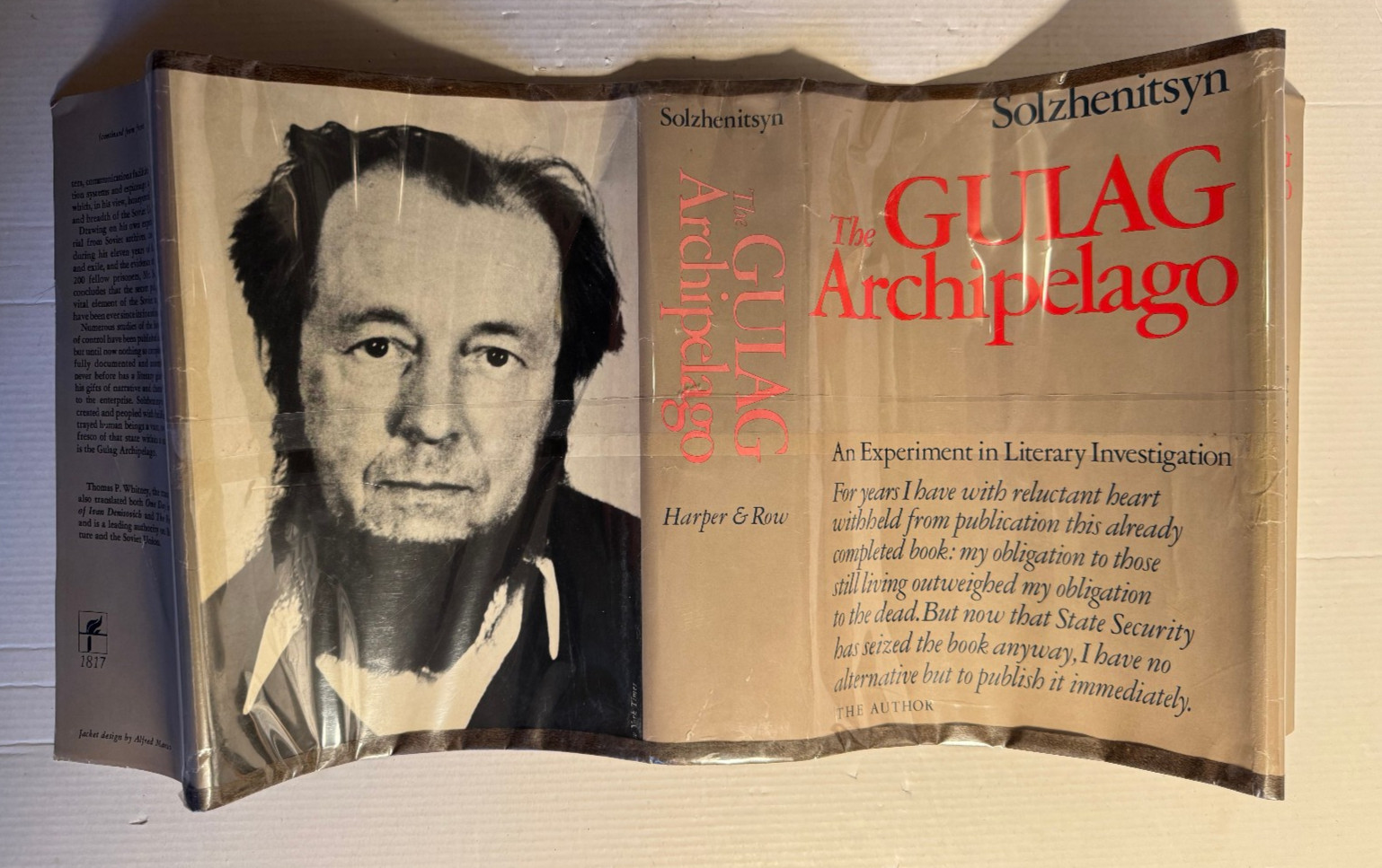 Aleksandr Solzhenitsyn Gulag Achipelago I II III HCDJ Set Lot Very Good