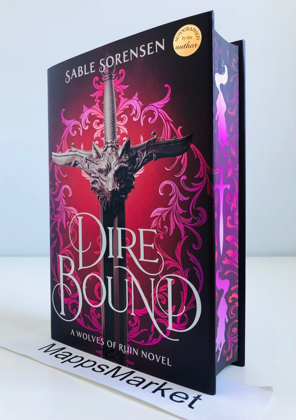SIGNED Dire Bound by Sable Sorensen DELUXE LIMITED EDITION HC Stenciled Edges