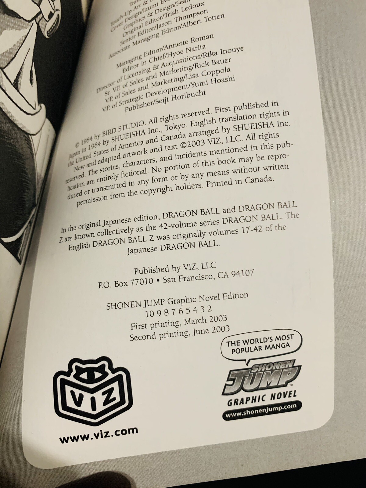 Dragon Ball Z, Vol. 1 – Paperback By Toriyama, Akira – Second Printing
