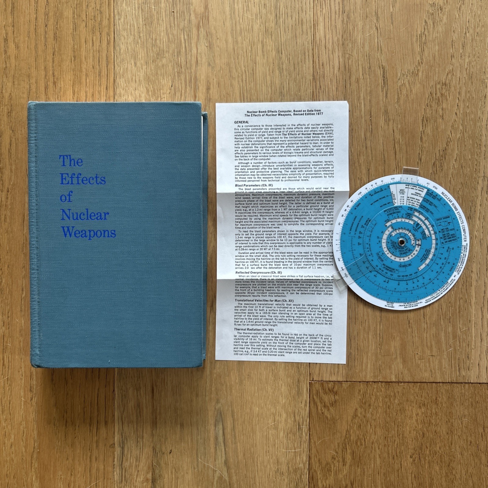 The Effects of Nuclear Weapons by Samuel Glasstone 3rd Ed 1977 with ‘computer’