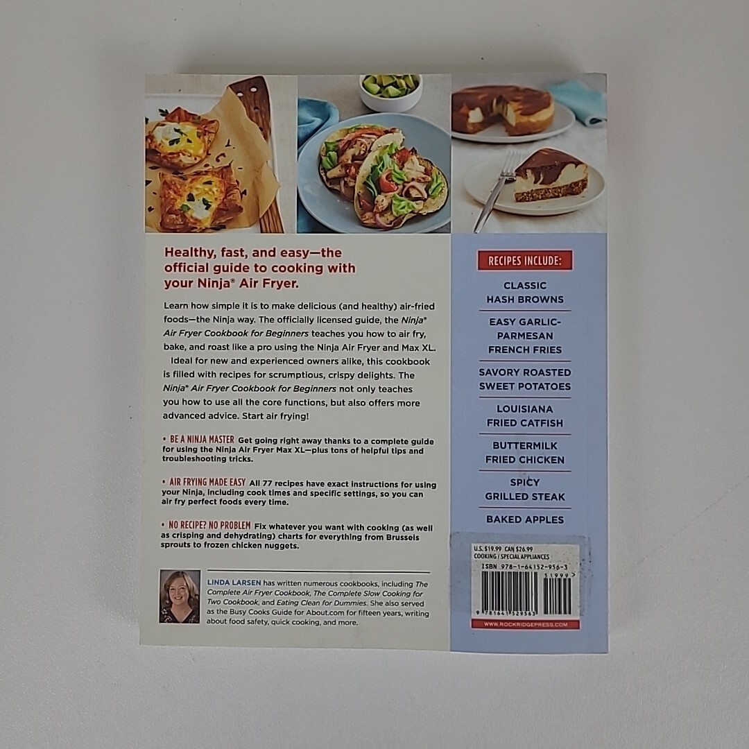 Air Fryer Cookbooks Lot of 3 Easy and Healthy Recipes Linda Larsen Ninja