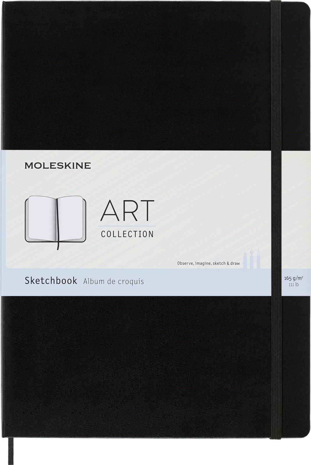 Moleskine Art Sketchbook, Hard Cover, A4 (8.25″ 21.59 x 2.1 x 29.85 cm, Zwart