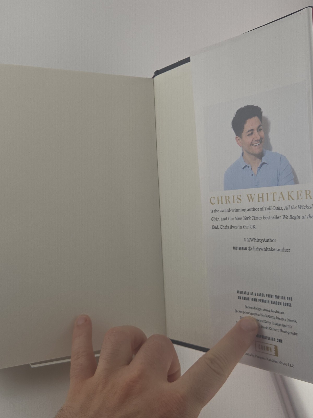 All the Colors of the Dark, By Chris Whitaker, 2024 HCDJ First ED.
