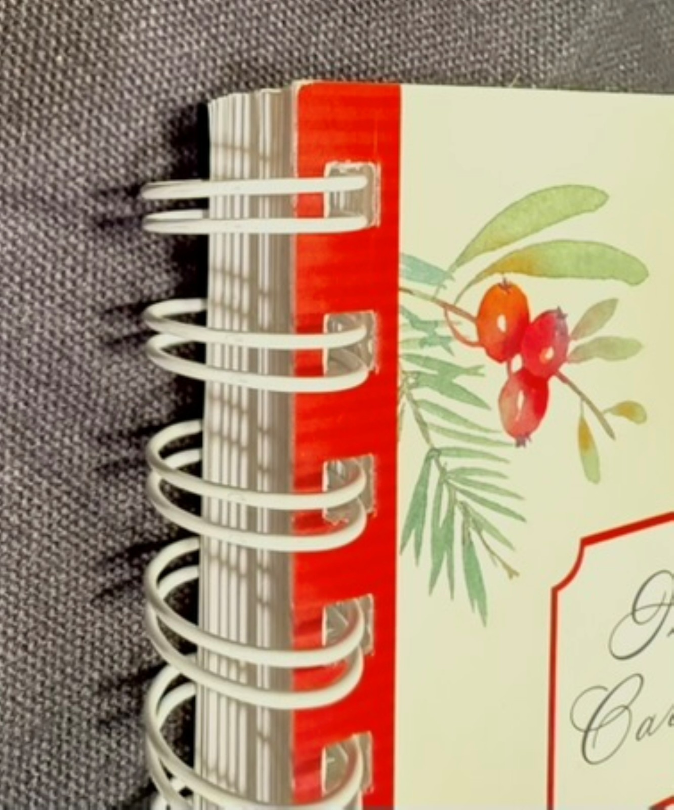 Hallmark Spiral Notebook Holiday Card List — Handy 80+ Pages — Decorative Cover
