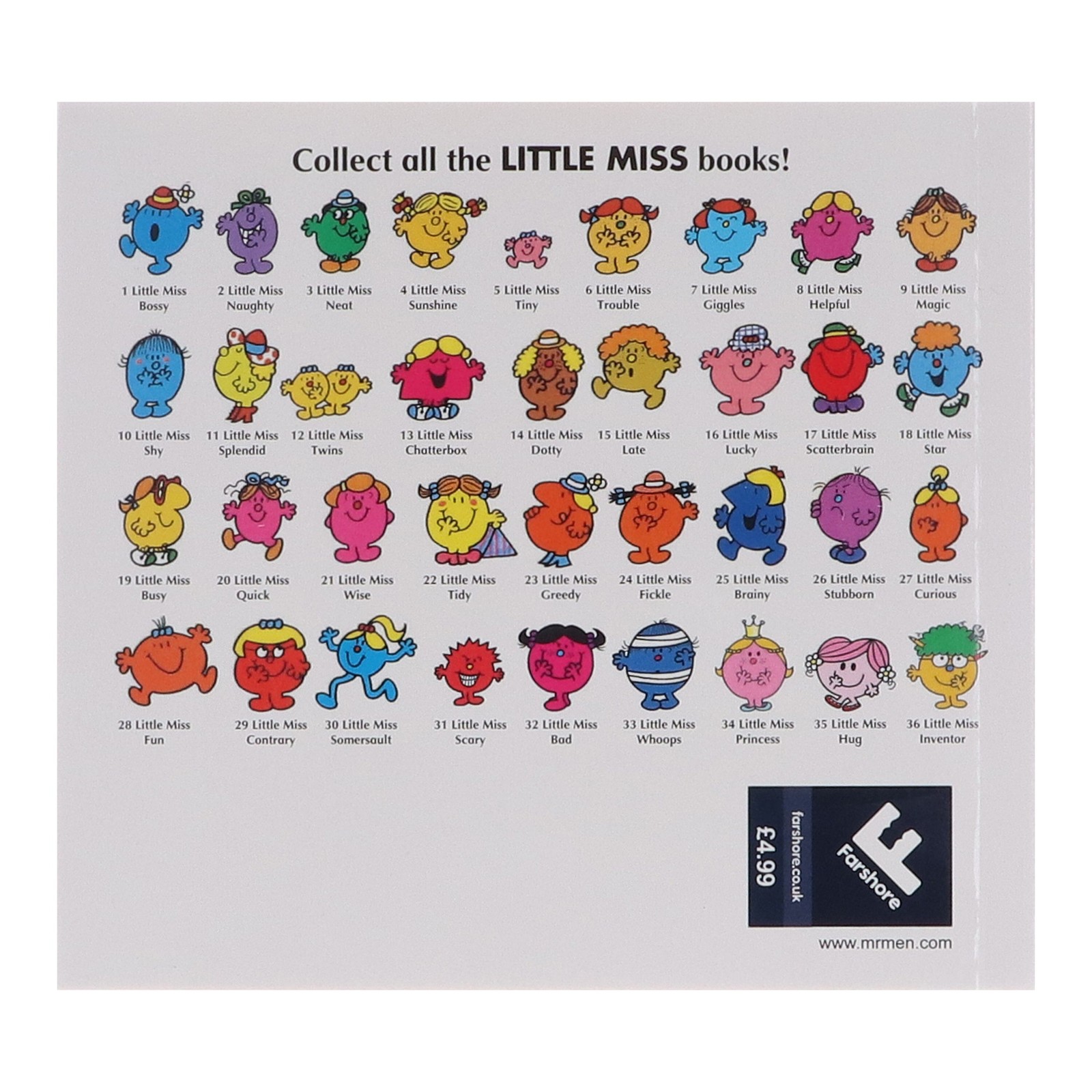 Little Miss 36 Books My Complete Collection Box Set – Ages 5-7 – Paperback